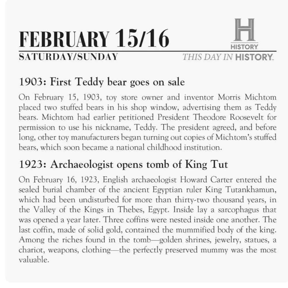 2026 History Channel This Day in History Boxed Calendar NWT